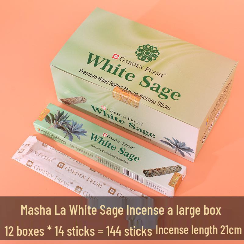 White Sage, Blue Sage, Cedar Stick, Palo Santo, Incense Tower, and Abalone Shell Set