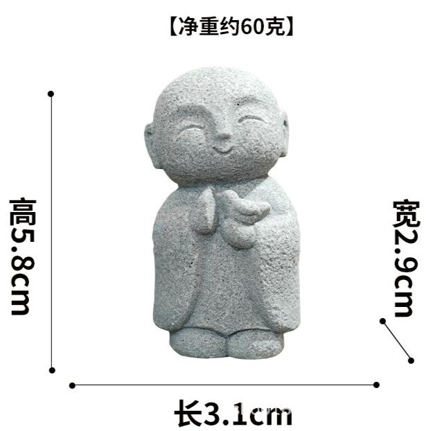 Statues de Bouddha Mignonnes Petites Sculptures de Bouddha Jizo Figurines Zen Ornements de Jardin Bouddhas Jizo Mini Statue de Bouddha Japonais