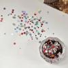 1 Set Mixed Size Candy Colored Laser Star Glitter Colorful Pentagram Nail Glitter Sparkling Diy Accessory Nail Decoration