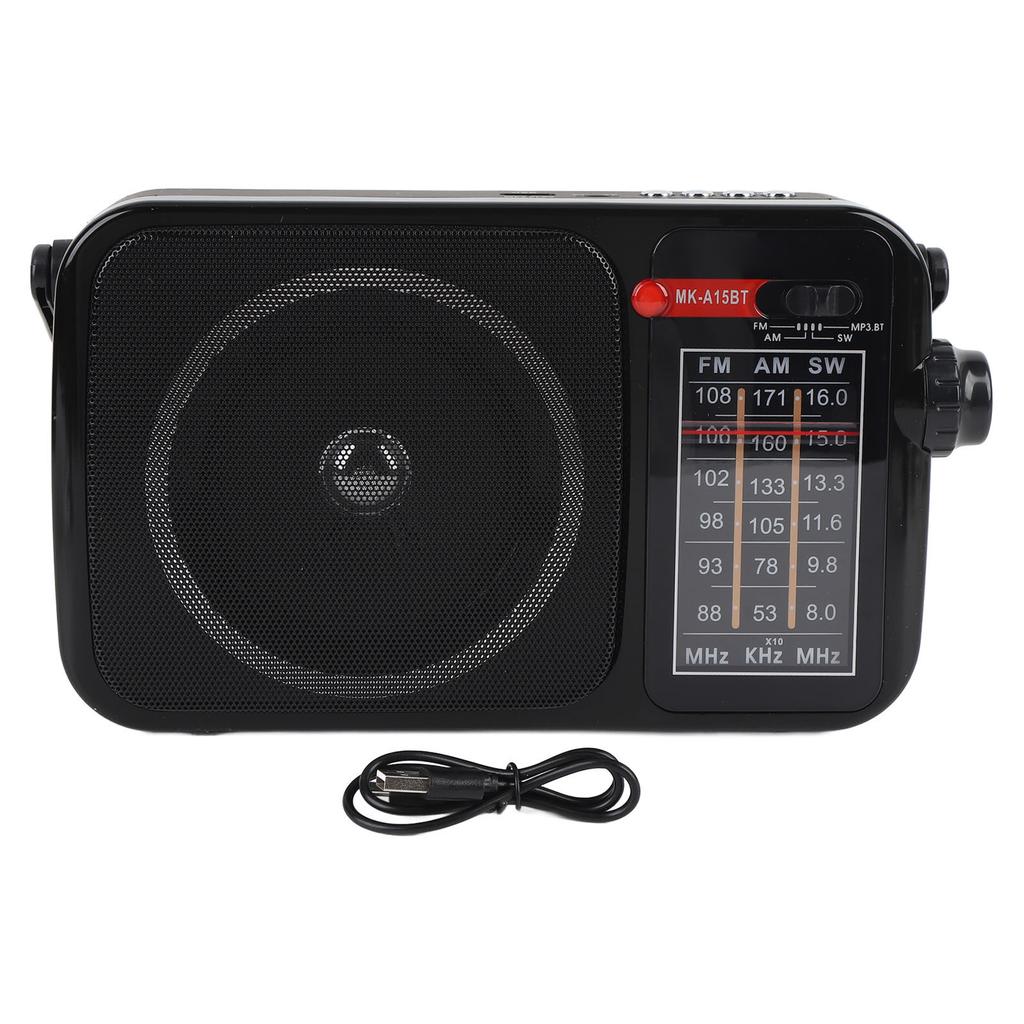 Tragbarer Radiofrequenzmodulation AM SW Bluetooth-Lautsprecher Speicherkarte Musik-Player wiederaufladbar