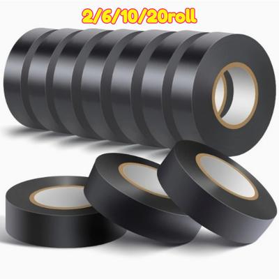 Black Electrical Insulating PVC Tape Heat Resistant Self-Adhesive Electric Wire Protection Tape for Electrical Safety