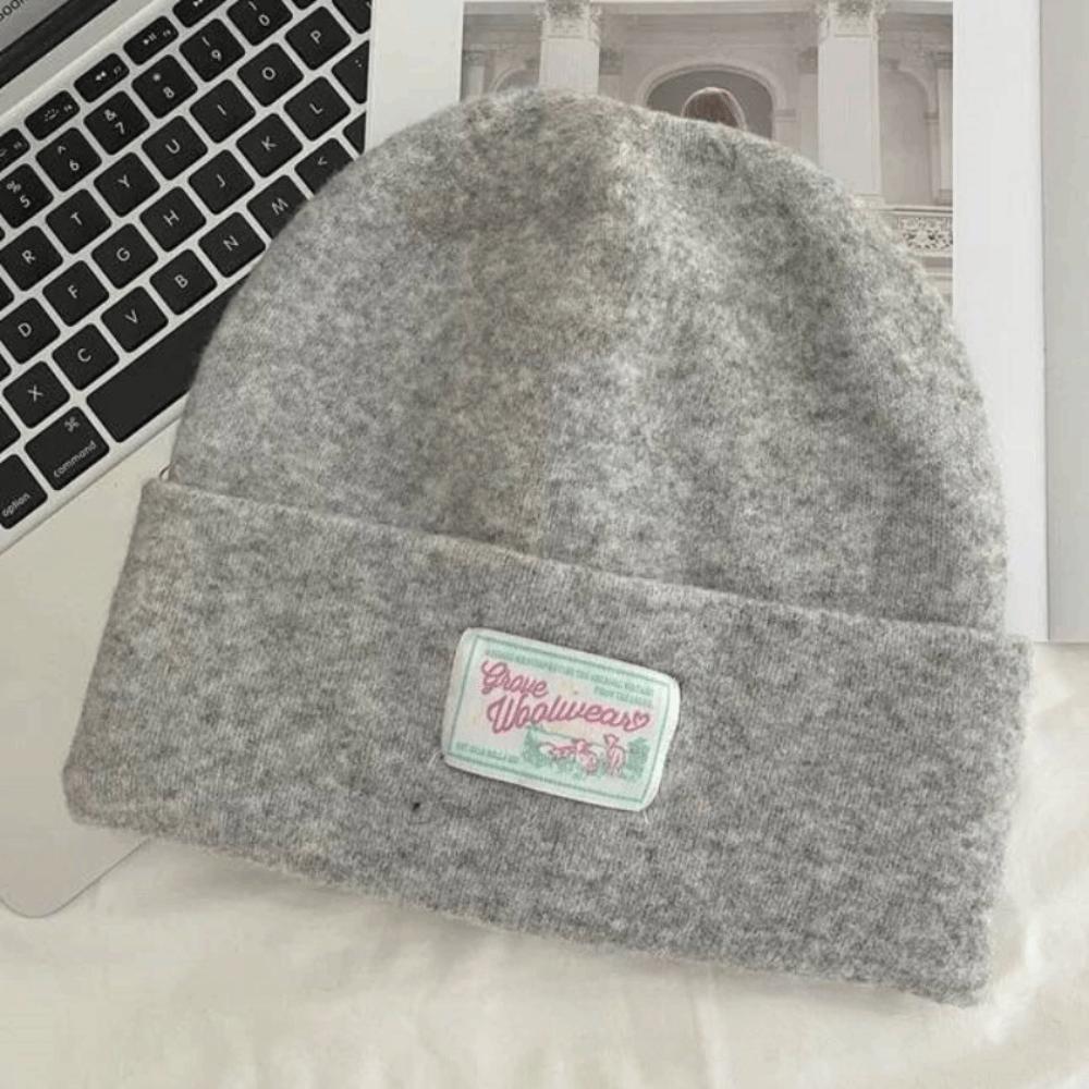 Keep Warm Knitted Pullover Hat Coldproof Beanies Cap Fashion Woolen Stacked Hat  Girls