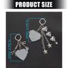 Trendy Folding Mirror Key Holder Bag Charm Keychain Fashion Bag Accessory Travel Key Holder For Women Girls