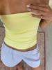 Women Cropped Tube Tops Strapless Off Shoulder Backless Short Tank Summer Party Club Striped/Solid Mini Vest New