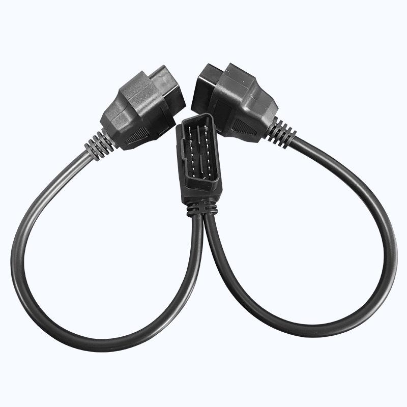 OBD2 Dual Port Extension Cable for Car Diagnostics
