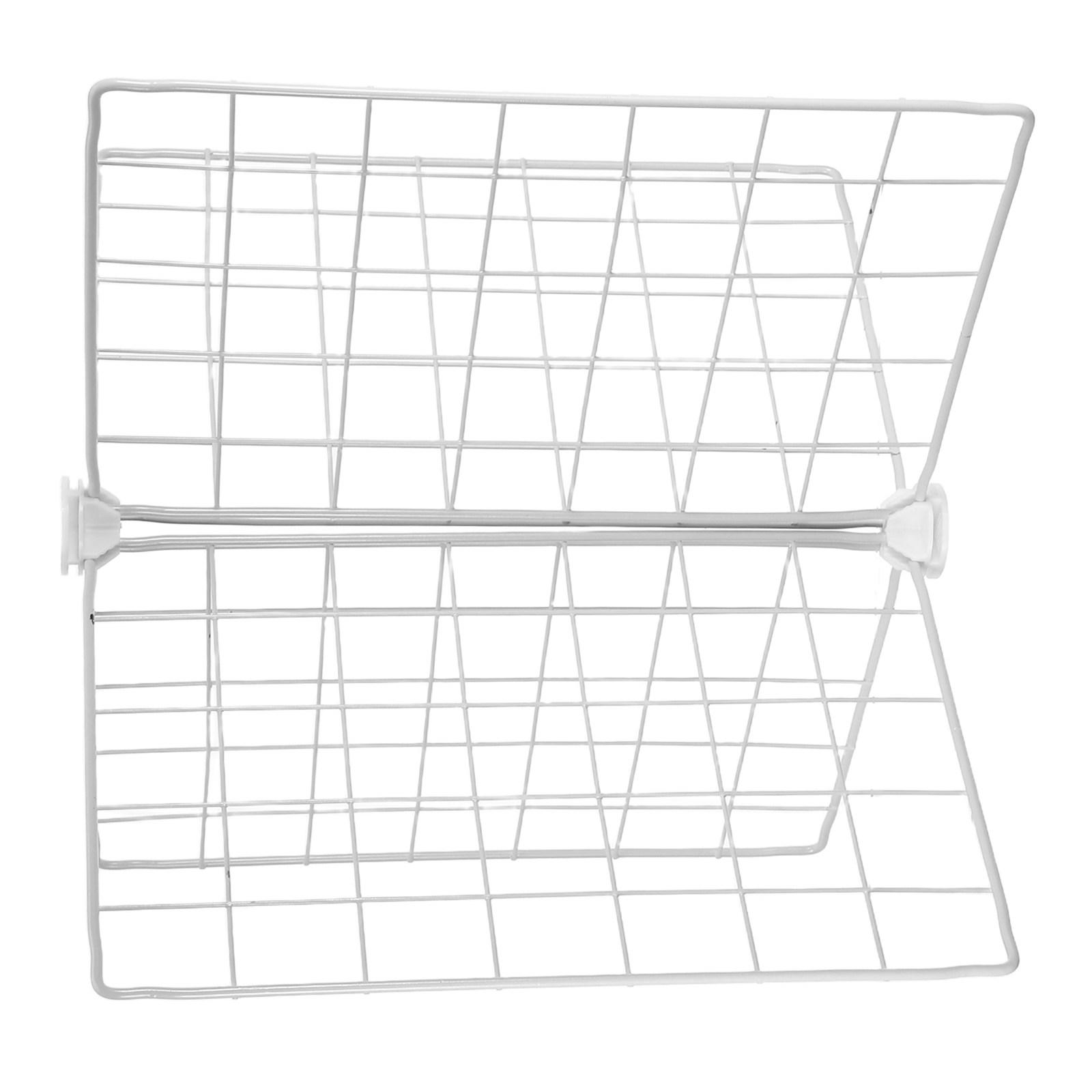 

Metal Fridge Divider Iron Freezer Partition Wire Board Adjustable Flexible Ventilation Design for Refrigerator Freezer Storage 40.4X40.4X32CM