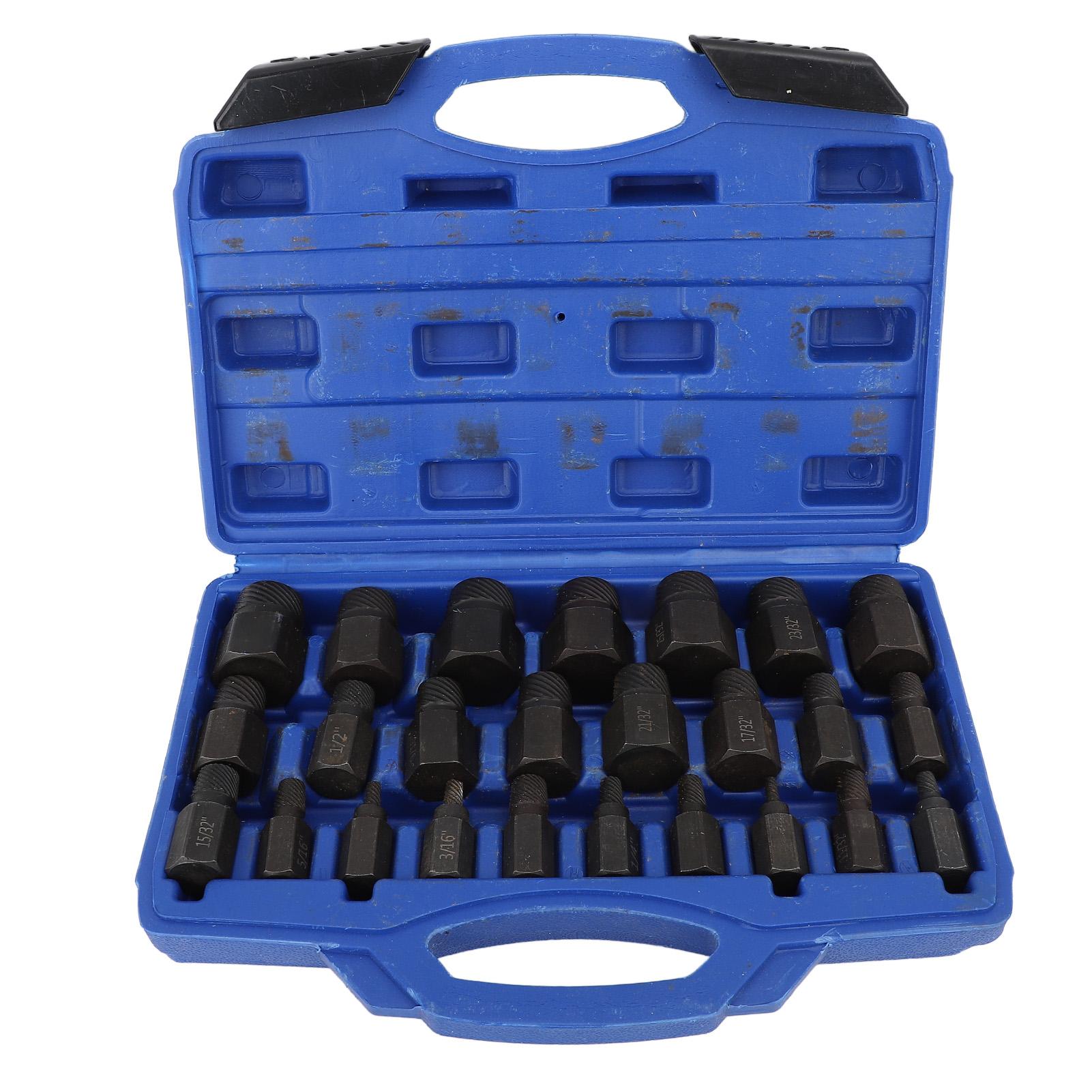 

25PCS Screw Extractor Set SAE Size Efficient Hex Bolt Removal Tool for Automotive Home Mechanic