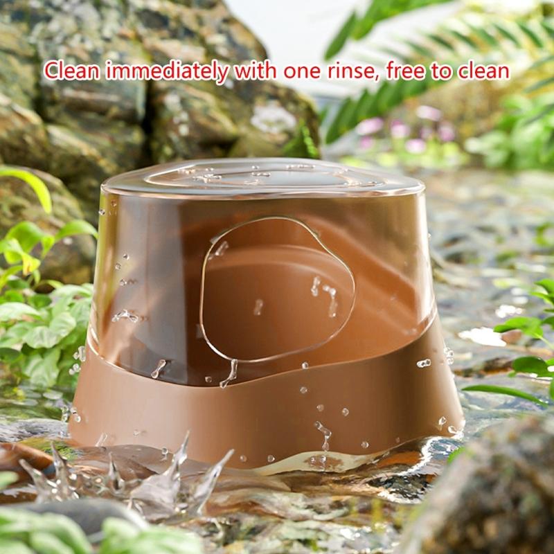 Portable Hamster Bathroom Hamster Sand Bath Container Small Pet Bathtub Sauna Toilet Washroom Hamster Bathroom Box