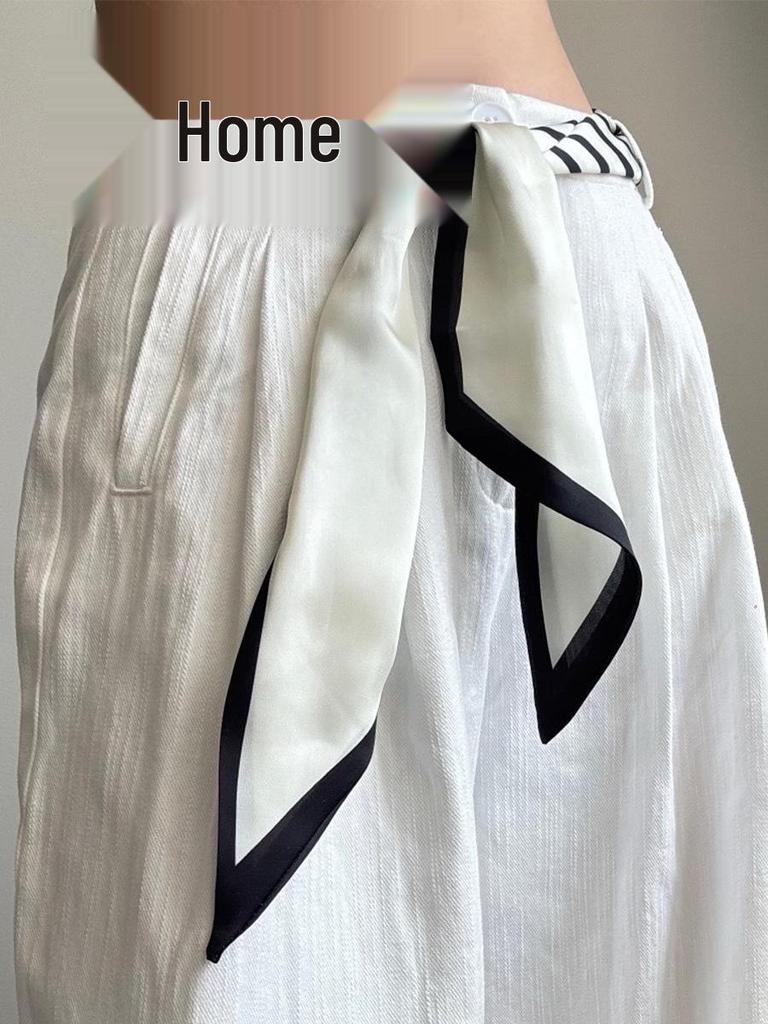 Women's Cashew Long Scarf Belt: 2025 New Style Waist & Tie-Neck Accessory for Jeans