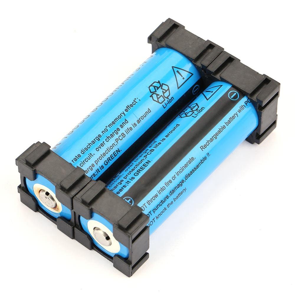 100 PCS Plastic Lithium Battery Holder Cylindrical Cell Battery Storage Box Battery Spacing