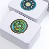 Scatola di metallo rettangolare per carte da gioco, contenitore per tarocchi, custodia per gioielli, gioco da poker, scatola vuota per carte da poker