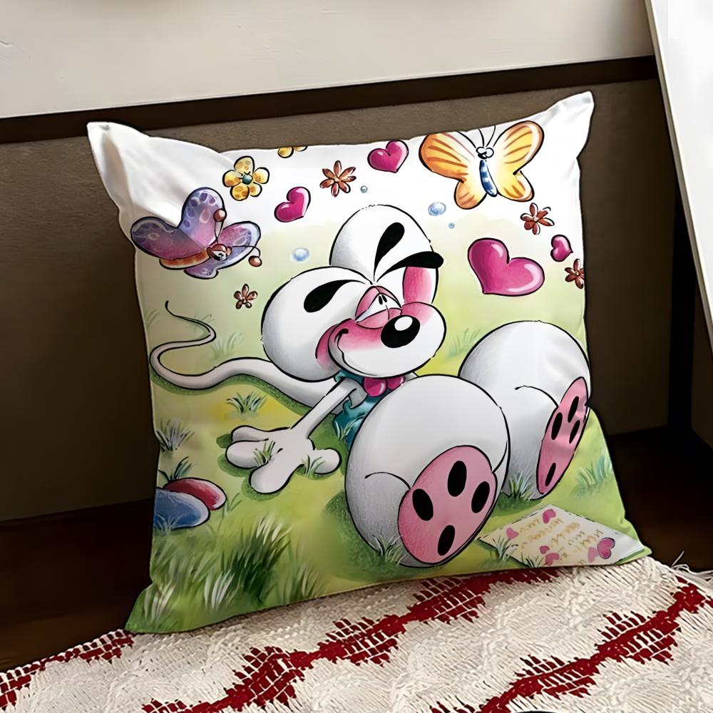 Cartoon DDiddl Cushion Cover Reversible Soft Durable Pillow Cover Home  Car MultiScene Use for Daily Comfort