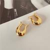 Geometric Simple U Shaped Hoop Earrings for Women French Vintage Ear Buckle Party Jewelry Gifts
