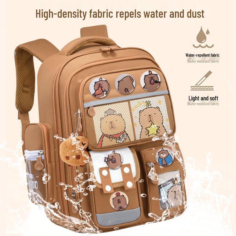 Σχολική Τσάντα Καπιμπάρα: Σακίδιο Πλάτης Μεγάλης Χωρητικότητας, Μειωμένου Βάρους για τις Τάξεις 1-6, Ιδανικό για Αγόρια και Κορίτσια