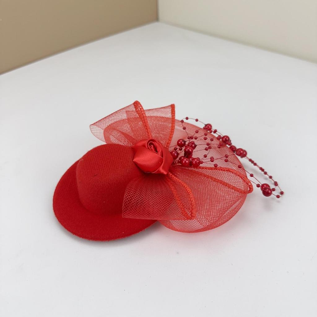 Cappello Fascinatore Nero Retrò da Donna - Piccolo Copricapo in Rete per Eventi Formali, Fotografia e Compleanni