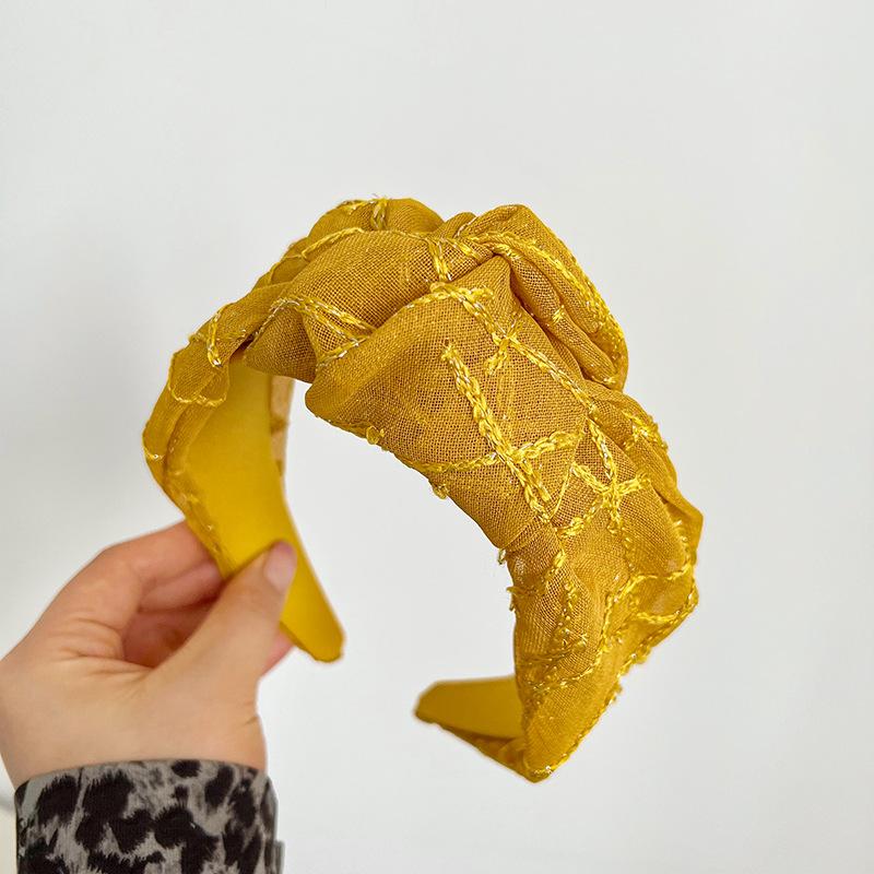 Women Girls organza Big Knot Hairband Scrunchies Set Headband Adult Hair Accessories Hair Jewley