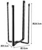 Yamazaki Eco Kitchen Stand Black W12 D9.5 H26.5cm Tower Water Drainer Triangular Corner Slim Foldable 6785