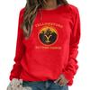 Women's Yellowstone Print Pullover Sweatshirt Crewneck Raglan Sleeve Casual Outdoor Top for Everyday Wear