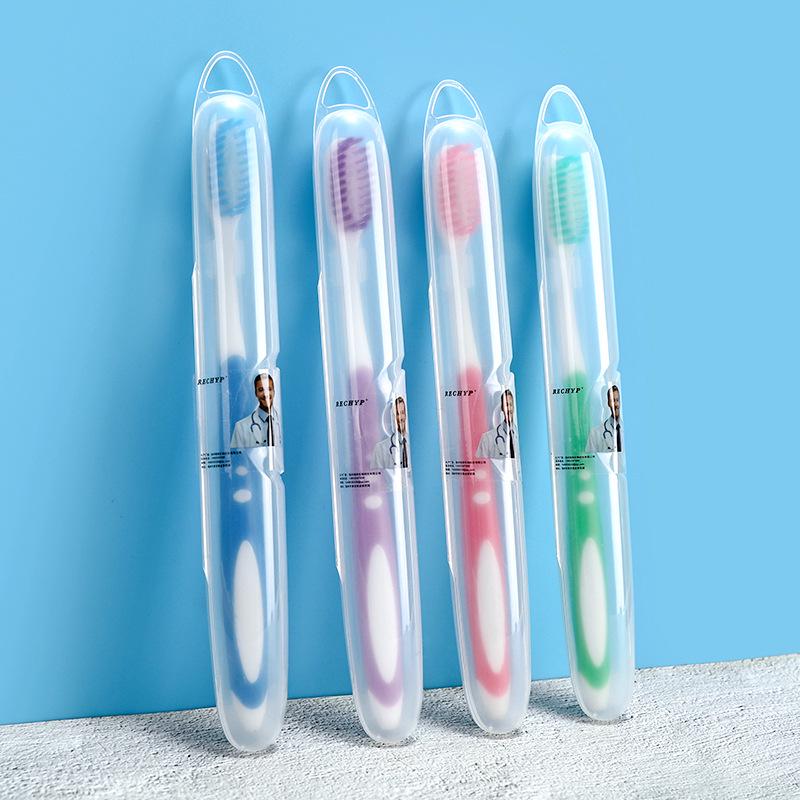 American X-brush Soft Bristle Adult Toothbrush with Independent Packaging for Travel