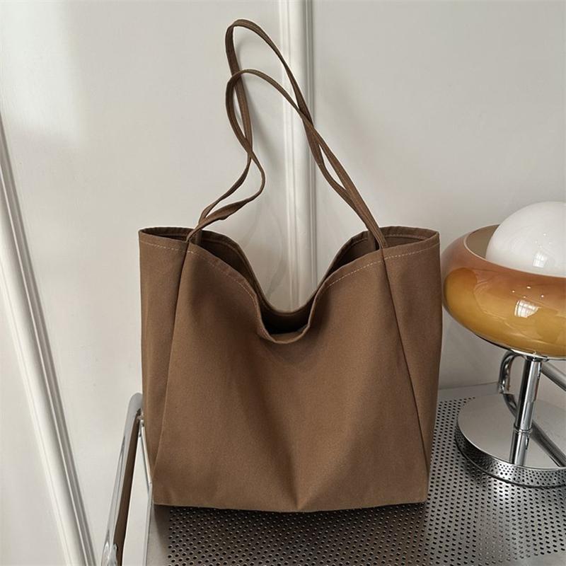 

New Women Handbags Casual Reusable Canvas Shoulder Bags Multifunctional Large Capacity Shopping Bag