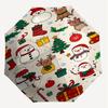 1PC Christmas, ornaments Automatic Open/Close Umbrella with Windproof, 8-Rib Sturdy Canopy, Durable Ribs, Fashionable Design, Outdoor Accessory, Fun P