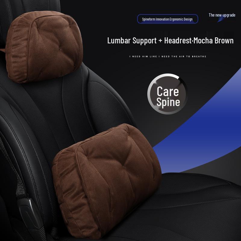 Purple Wind Chime Headrest & Lumbar Support Pillow for BMW 5 Series 530Le Zotye T300/T600