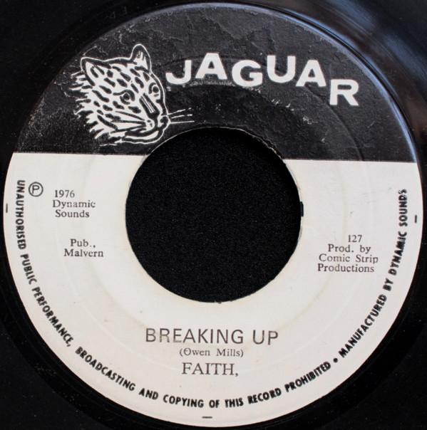

7inch Record FAITH - Breaking Up 127 Jaguar 1976 Jamaica Reggae, Ska & Dub Used