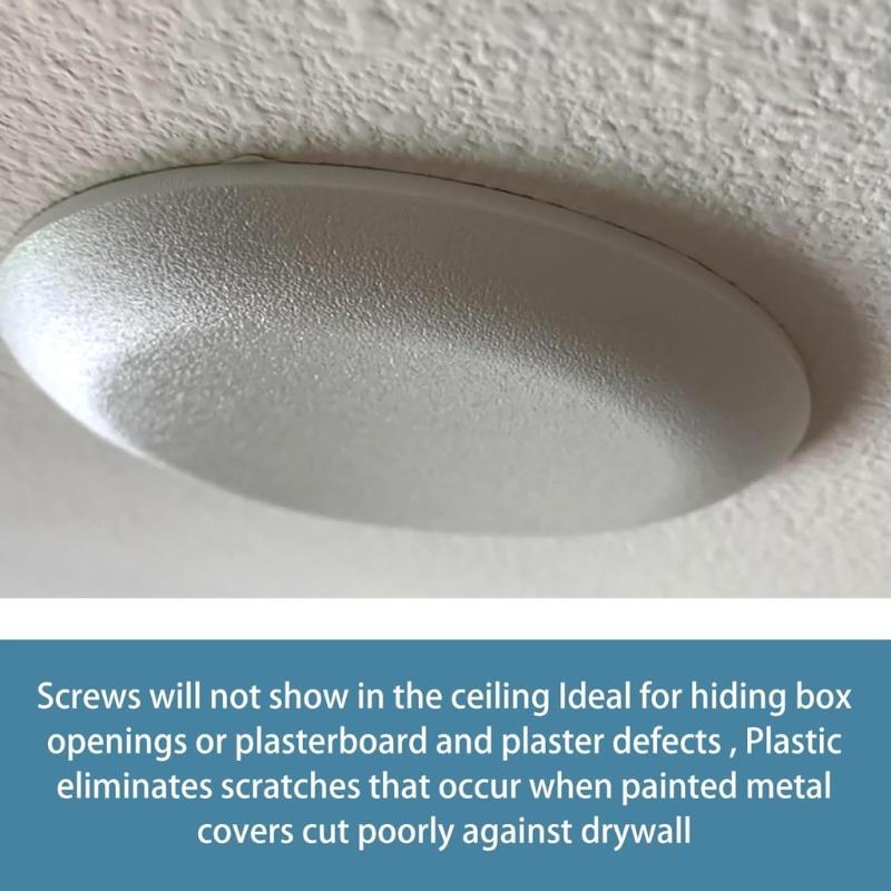 Easyly Installation Concealed Cover Plate Ceiling Cover Plate for 3.5 To 5 Inch Electrical Boxes