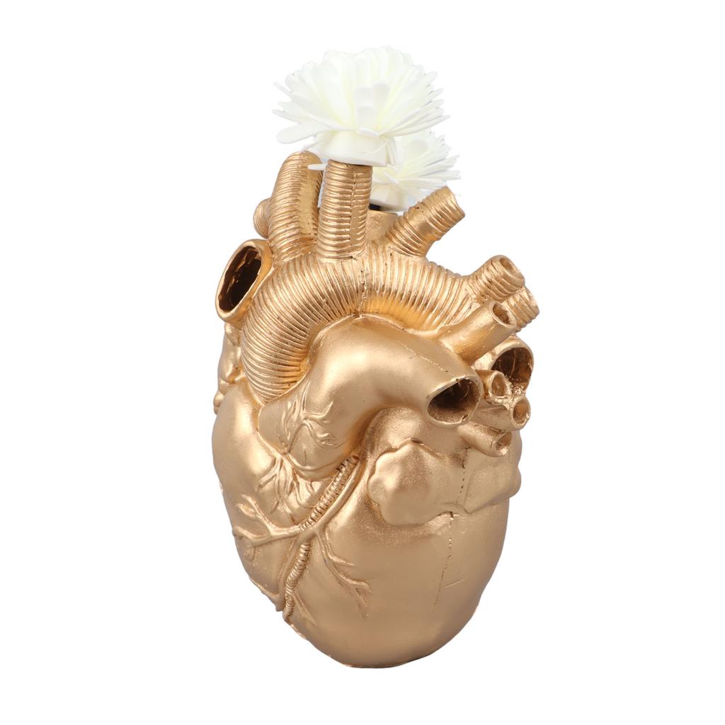 Kreatywne Anatomiczne Wazony w Kształcie Serca Rzeźba z Żywicy Wazony na Kwiaty w Kształcie Serca na Biurko Dom