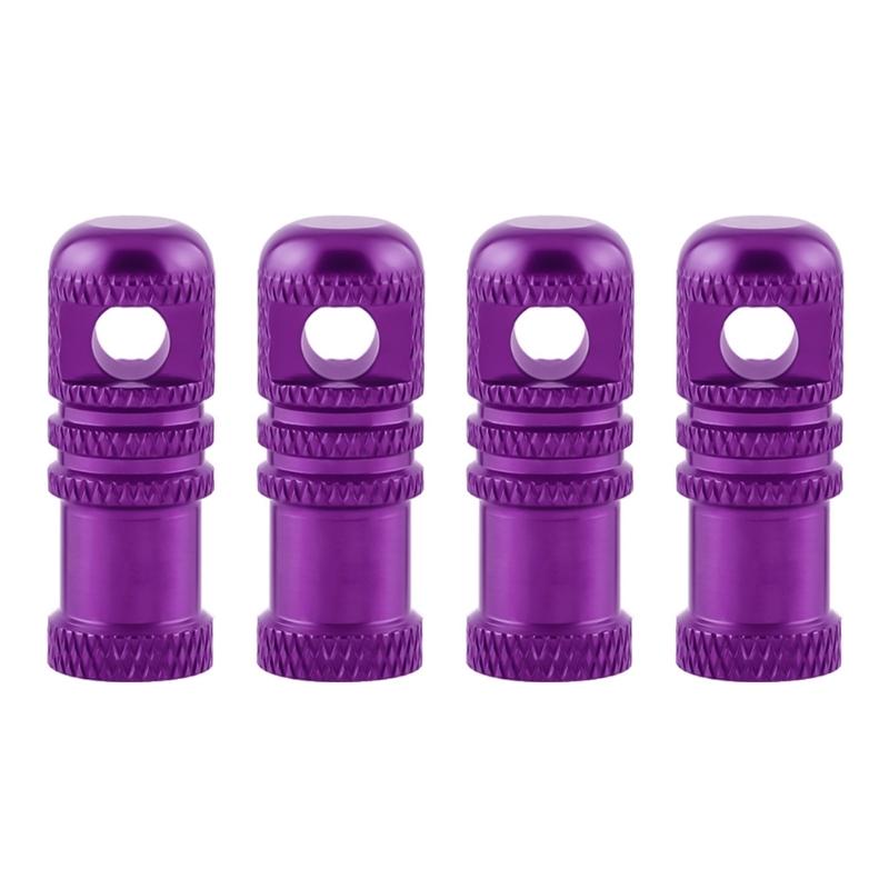 4lots Air Leakproof Bicycles Tire Caps Corrosions Resistant Stem Cover for Traveler Commuters Cyclists