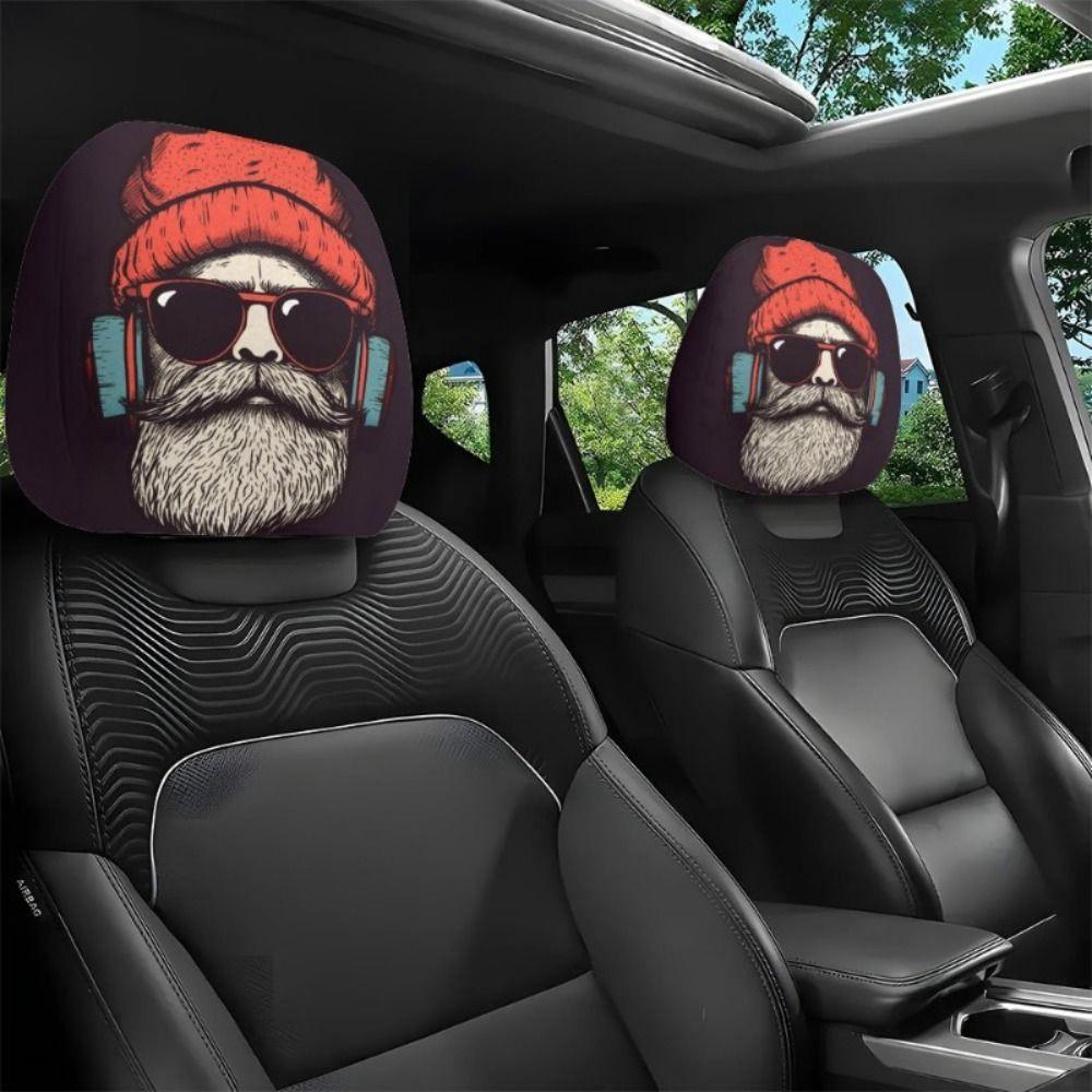 2 Peças Capa de Assento de Carro Universal Respirável Apoio de Cabeça de Assento de Carro Acessórios de Interior de Automóvel