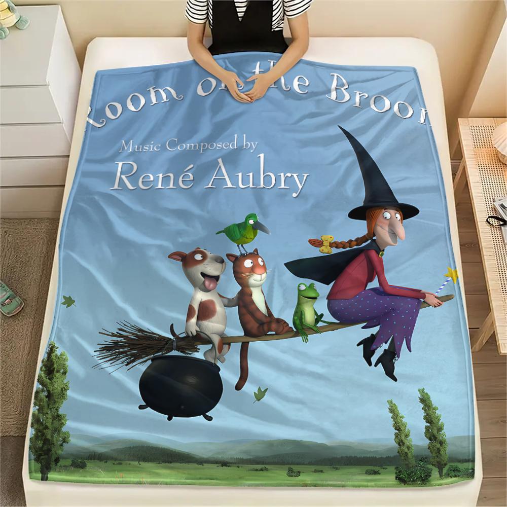 Room onthe Broom Fraggle Rock Print Flannel Blanket,High quality Comfortable for All Seasons,Home Decor,Warmth and Comfort,Perfect for Christmas Gifts
