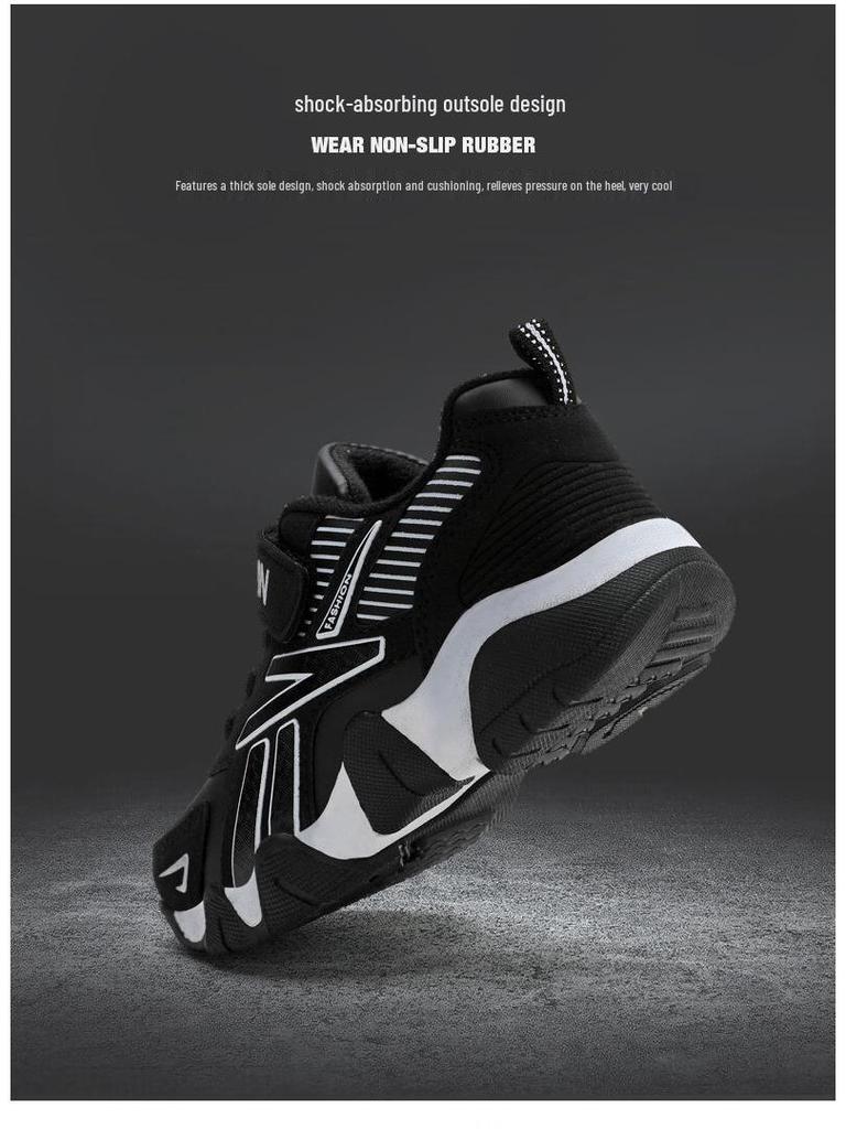 Children's Waterproof Leather Running Shoes for Boys - Autumn/Winter Casual Sneakers for Primary School Students