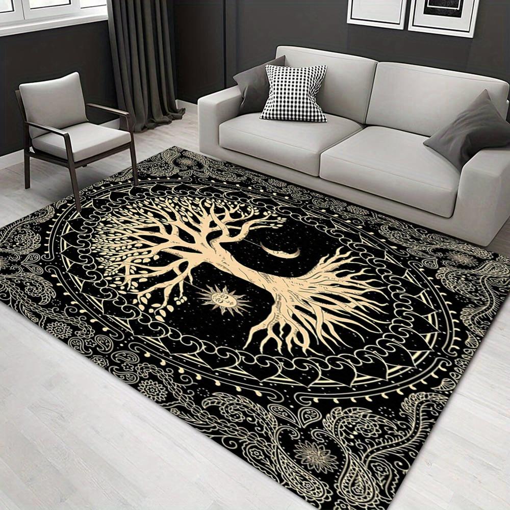 

1pc 1196915754Pattern Carpet, Area Rug For Living Room Bedroom Room Bed Chair Laundry Entryway Corridor Yard Non-slip Outdoor Camping Rug Fl 60cm by 90cm