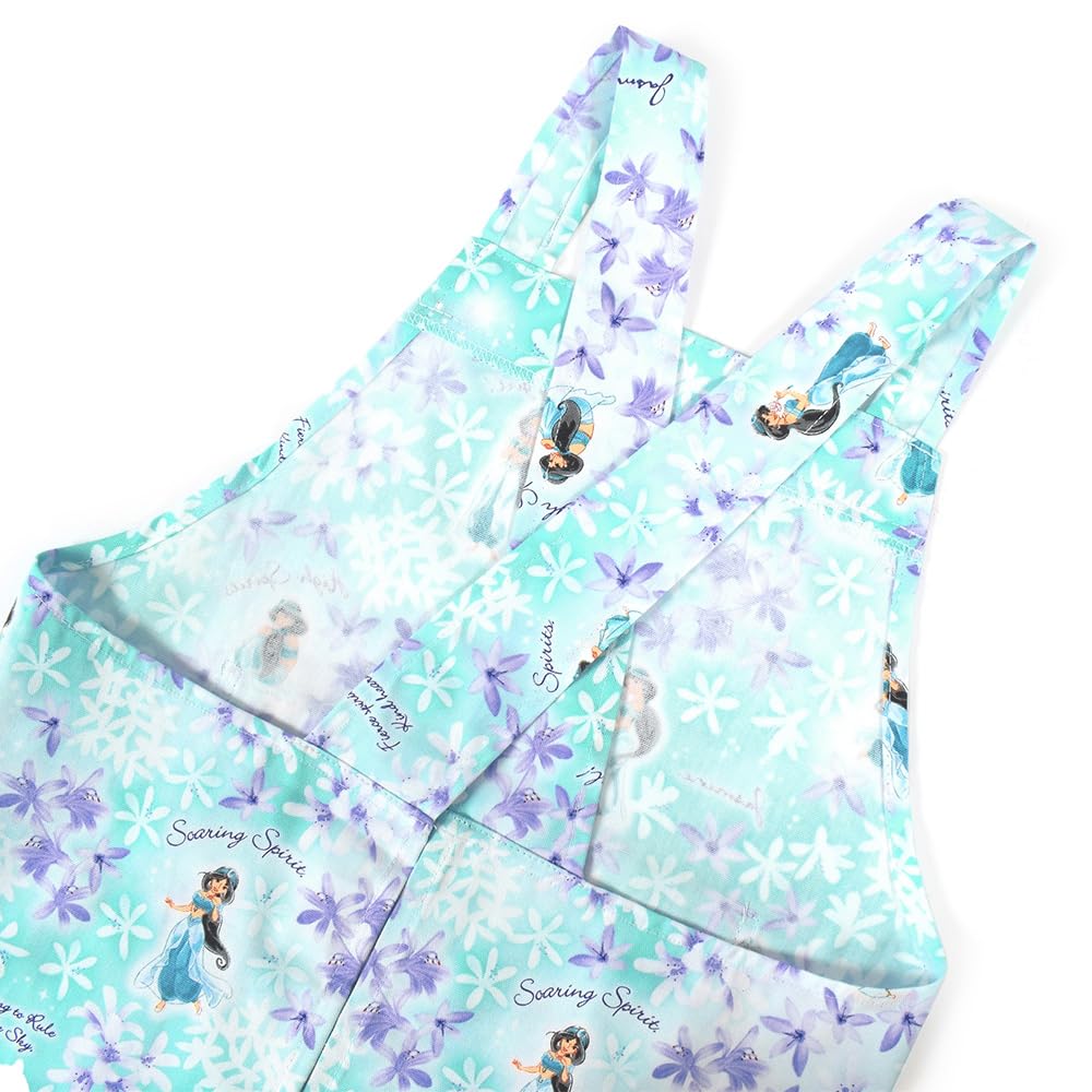 COLORFUL CANDY STYLE Disney Back Cross Apron for Just Put It Back Triangle Scarf Princess N7909210 Children's Girls, On, Cross, Set, 100-120, Jasmine,