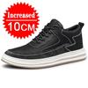 Scarpe da ginnastica da uomo con rialzo, scarpe con rialzo per uomo, solette da 8 cm, casual, in vera pelle, sportive, con rialzo, scarpe alte