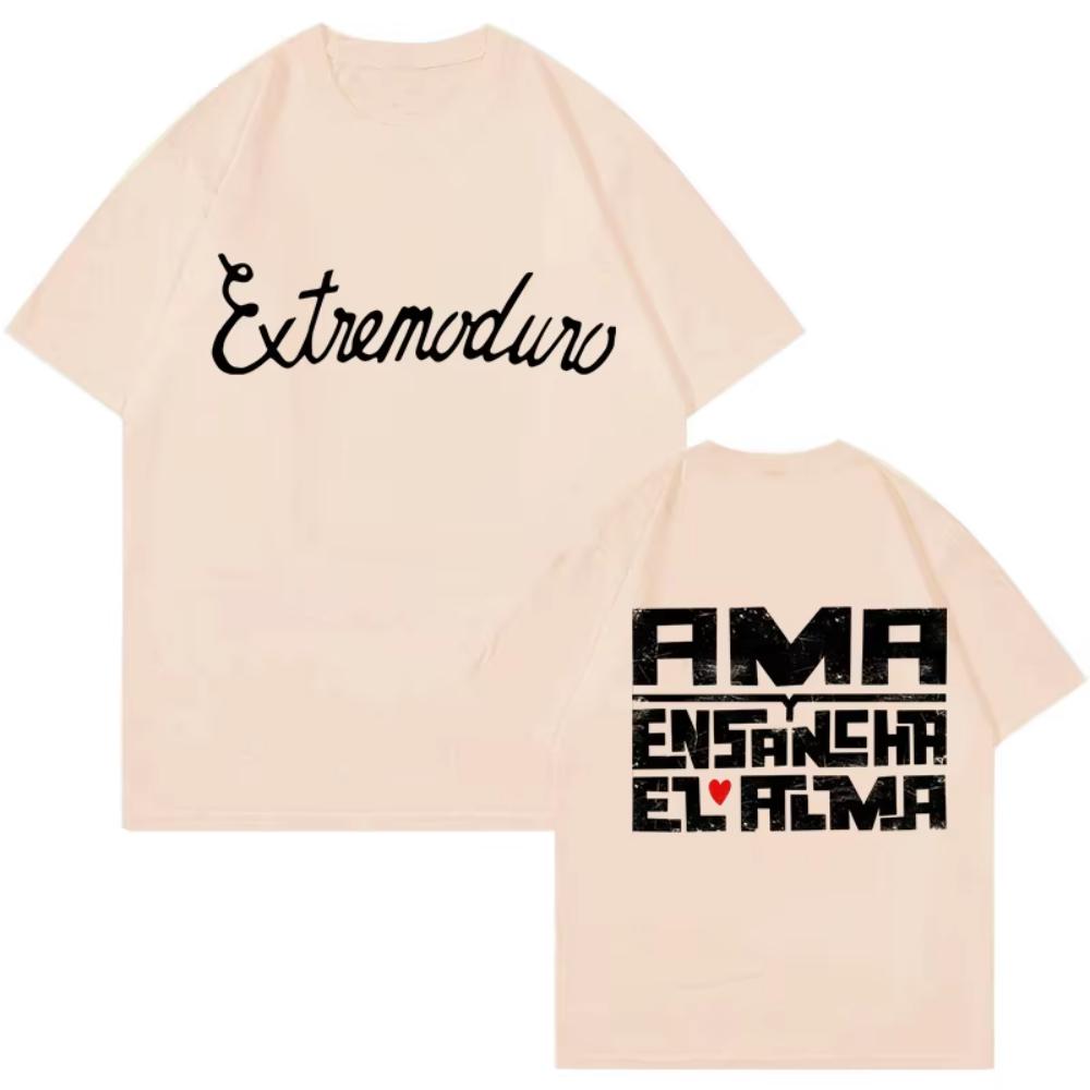 Unisex Fashion Rock Band Extremoduro Print Short Sleeve T Shirt Men Women Graphic Vintage TShirts Y2k Hip Hop Tees Tops Clothes