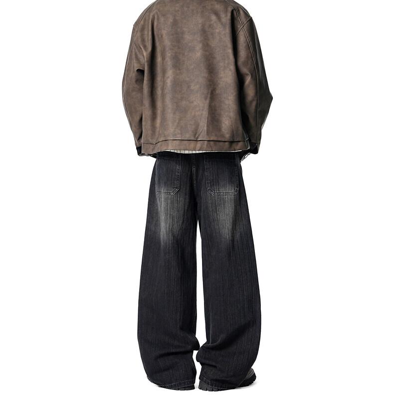 DREAM MADE Men s Washed Straight-Leg Jeans M