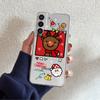 Clear Case For Samsung Galaxy S22 S20 FE S21 Plus S10 Lite S9 S8 S10e Note 20 Ultra 10 Lite 9 Phone Cover Snowman Christmas Cute
