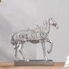 Modern Horse Statue Figurine Collectible Desktop Decor Sculpture Figure Elegant Delicate for Bookshelf Home Office Cabinet Study