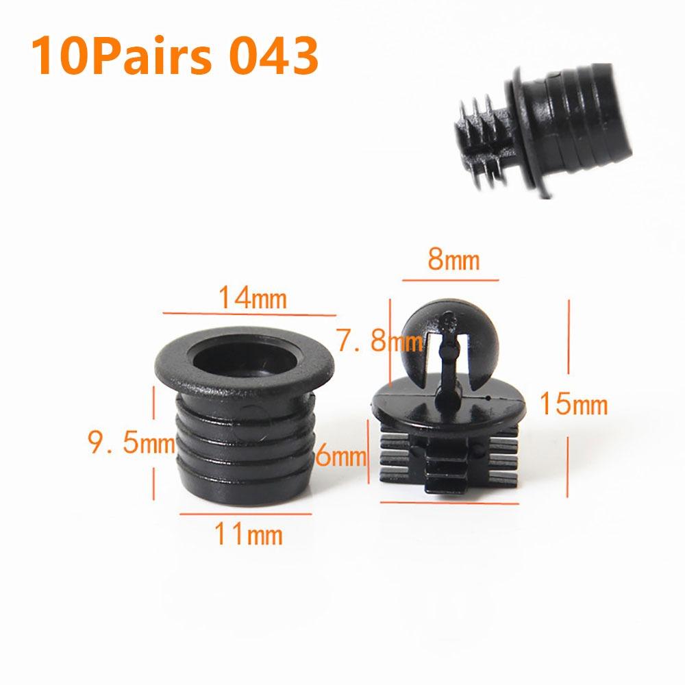 10Pairs Screw Clip Speaker Grill Pegs Kit DIY Plastic Audio Speaker Buckles Pin Type Ball Socket Net Cover Buckles