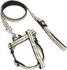 Petio Wanwan Casual Denim Style Harness & Lead, White, Small, for Small Dogs