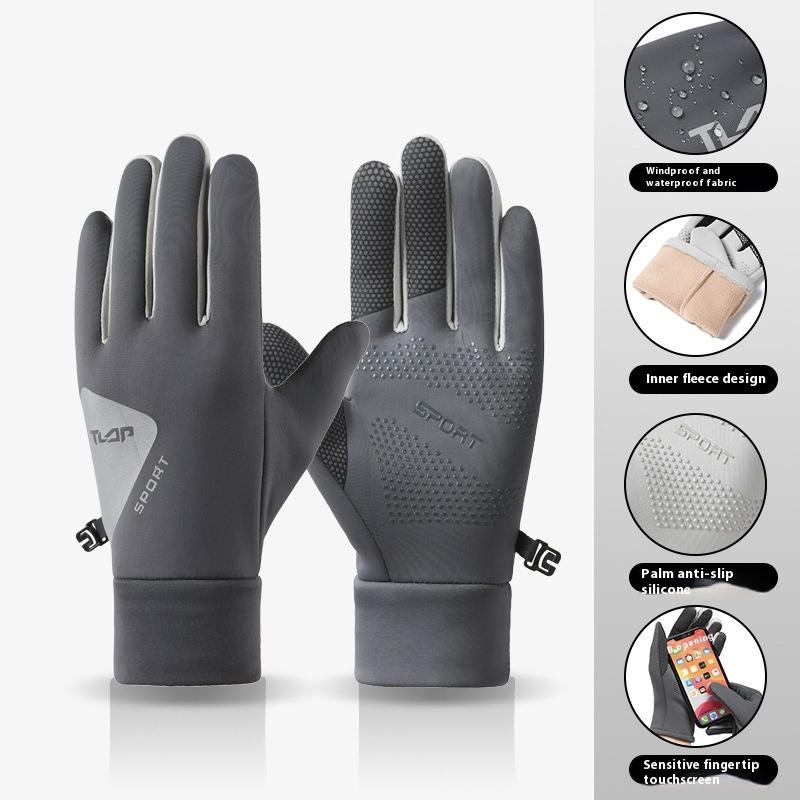 Unisex Outdoor Cycling Sports Gloves Touchscreen Waterproof Non-Slip Warm Winter Sports Gloves