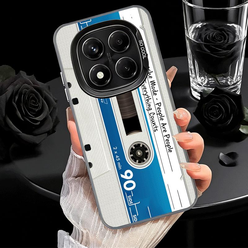 Vintage 90S Cassette Tape Pattern Soft Phone Case for Xiaomi Redmi Note 13 14 15 Pro Plus 12S 12 11S 11 11T 10S 10 Shockproof Co