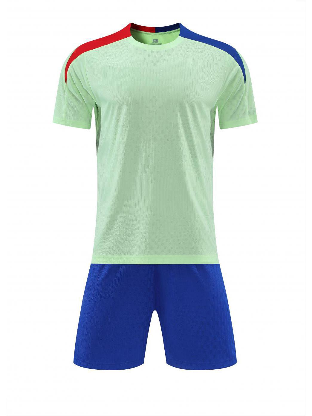 

High-Quality Short Sleeve Football Kit: Quick-Dry Jersey for Children and Adults - Customizable Training Wear 140