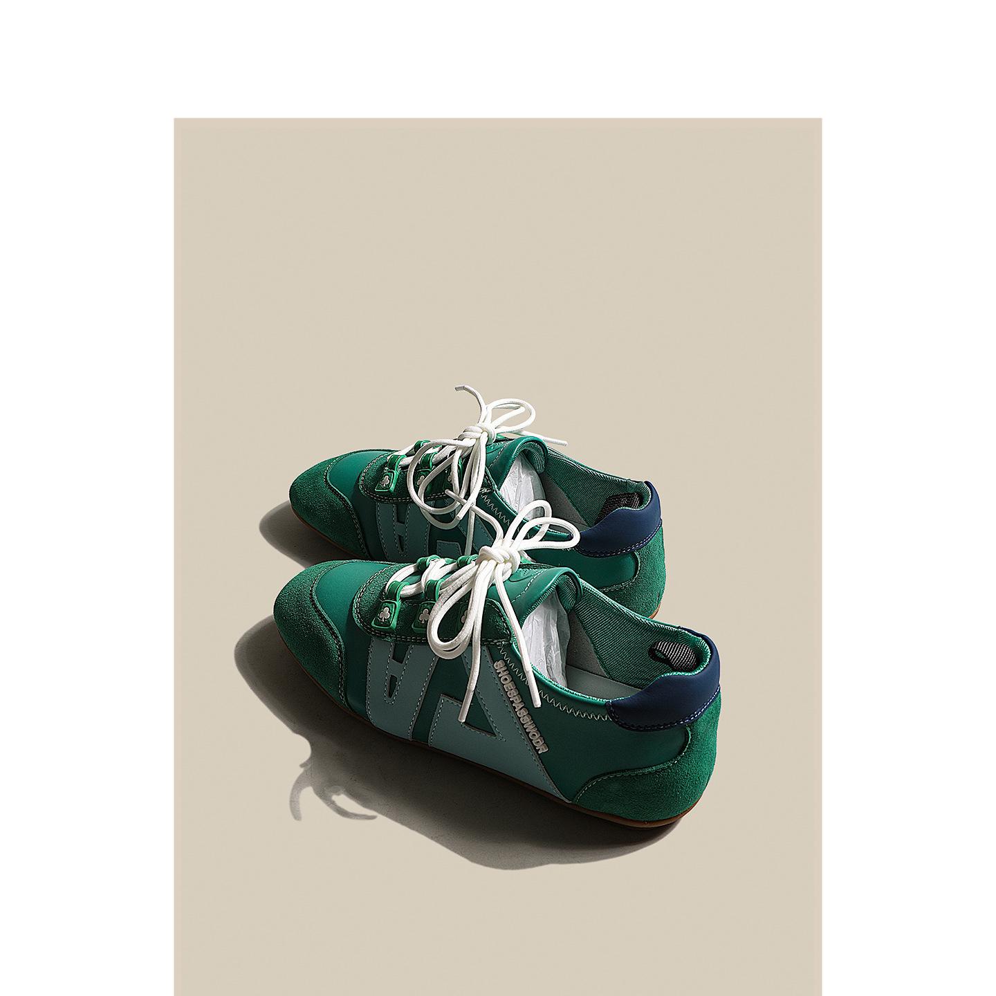 

Commuter soft-soled breathable ballet training shoes women s summer red inner height increase 2025 new sports and leisure Forrest Gump shoes 35 зелений