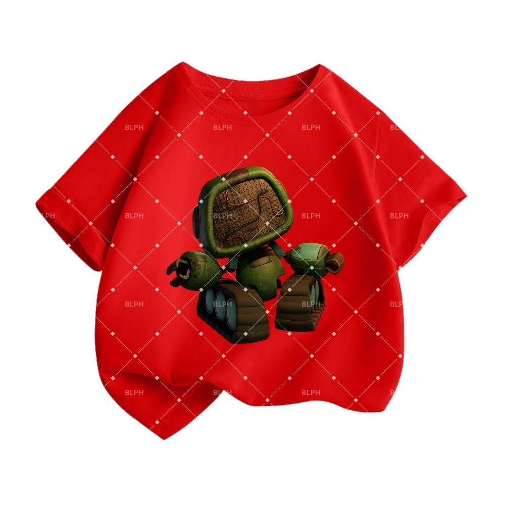 Cute Poppy Playtime Style Kids T-Shirt with Adorable Robot Design, Perfect for Zara Kids Lovers