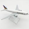 16cm Airplane Toy 1/400 Scale Philippines B777 Diecast Metal Plane Model Kit with Stand for Display Collection or Aviation Gift