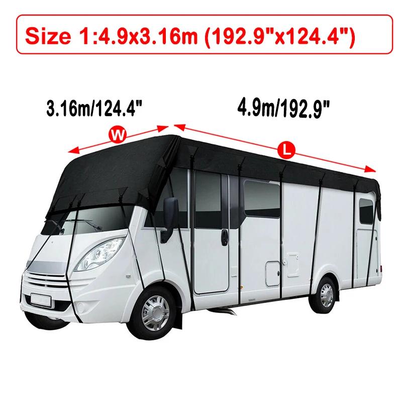 

Универсальный чехол на крышу автофургона 210D, портативный брезент, прочный, устойчивый к дорожным условиям на открытом воздухе, 5*3/6.5*3/7.5*3/8.5*3