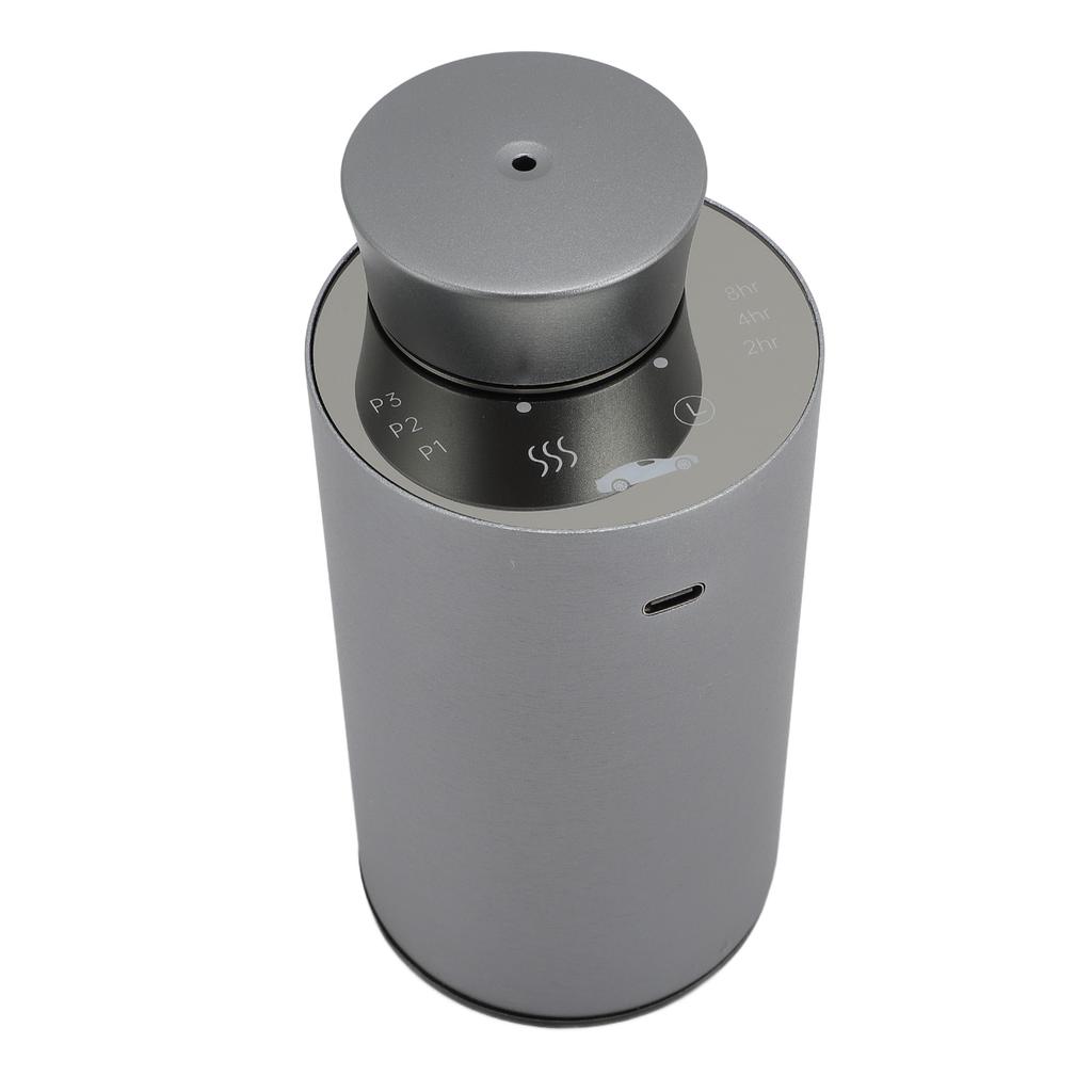 Essential Oil Diffuser Small Portable Car Silent Battery Operated Waterless Spray Grey